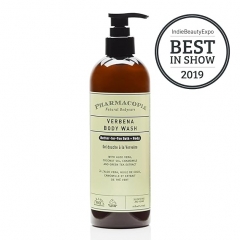 Pharmacopia Verbena Body Wash - Natural Shower Gel, Moisturizing and Nourishing Body Cleanser - Infused with Organic Aloe Vera, Coconut Oil, and Green Tea Extract - Vegan, and Crue