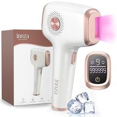 NNZA Laser Hair Removal with Ice Cooling Care Function for Women Permanent,999,999 Flashes Painless IPL Hair Remover, Hair Removal Device for Armpits Legs Arms Bikini Line (1-White