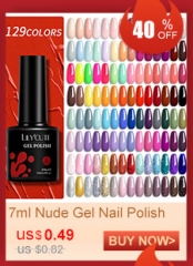 LILYCUTE 129 Colors 7ML Nail Gel Polish Nail Supplies Vernis Semi Permanent Nail Art Manicure Soak Off LED UV Gel Nail Varnishes