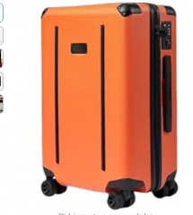 The Ridge Premium Hard Shell Carry On Luggage - TSA Approved Lock - 360° Spinner Wheels for Travel - Basecamp Orange