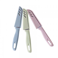 Fruit knife stainless steel with protective sleeve melon fruit peeler knife peeling dormitory portable home kitchen cutting fruits and vegetables
