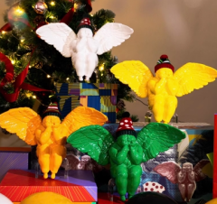 Strange art Qu Guangci "Rainbow Angel Rainbow" collection sculpture ornaments gift boxed high-end art gifts