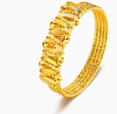 Liufu Jewelry Ice diamond Galaxy gold Ring female dazzling color fashion solid gold jewelry GJA0039DS