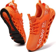 IKA Men Athletic Shoes Breathable Running Shoes Non-Slip Fashion Sneakers.