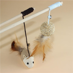 When waving the teasing stick, the cat will be attracted to its movement, and then it will start chasing it, which can exercise the cat and improve coordination and flexibility. At