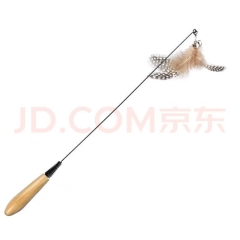CFA Season Cat Stick Interactive Kitten Toy Supplies with Replaceable Feather Bells and Wooden Handle CFA Season Cat Stick + Polka Dot Feather Head