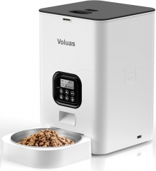 Automatic Cat Feeders - Timed Pet Feeder for Cats and Dogs with Dry Food Dispenser, Desiccant Bag, Programmable Portion Control, 4 Daily Meals, 10s Voice Recorder