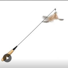 Cat Teaser Stick is a very interesting toy that usually includes a long pole and a short tail, with some plush toys or bells tied to the tail. When waving the cat teaser stick, the