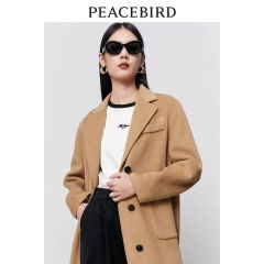 Shopping malls with the master series of Pacific bird old money style suit style double-sided coat female winter new