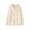 MANO Superior Lazy Autumn/Winter sweater Autumn/Winter hooded loose solid color top coat knitwear