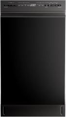 Midea MDF18A1ABB Built-in Dishwasher with 8 Place Settings, 6 Washing Programs, Stainless Steel Tub, Heated Dry, Energy Star, Black
