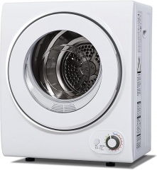 Euhomy 110V Portable Clothes Dryer 850W Compact Laundry Dryers 1.5 cu.ft Front Load Stainless Steel Electric Dryers Machine with Stainless Steel Tub for Apartment,RVs,Dorms,White E