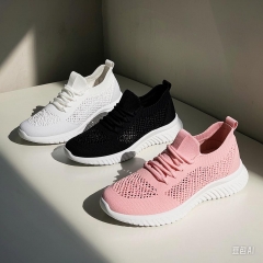 Comfortable Spring/Autumn Casual Shoes with Low Heels (1cm - 3cm), Available in Black, Pink, and White - Ideal for Daily Wear"