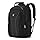 LEVEL8 Laptop Backpack, Work Backpack for Men Women, Travel Computer Bag for Business Fits 15.6" Laptop and Notebook - Black