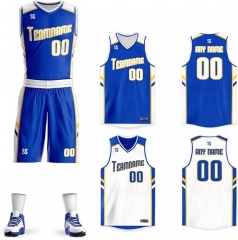 Personalize Your Own Reversible Basketball Jersey Uniform Custom Name and Number for Men/Women/Youth
