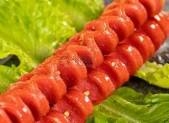 Grilled sausages
