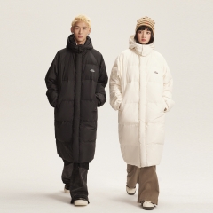The new popular down jacket mid-length thickened and versatile oversize tide white duck down winter jacket