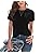 KevaMolly Basic T Shirts for Women UPF 50+ Short Sleeve Casual Summer Tops Trendy Solid Loose Fit Tshirt