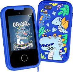 Kids Smart Phone for Boys, Christmas Birthday Gifts for Boy Girl Age 3-10 Kids Toys Cell Phone, 2.8" Touchscreen Toddler Learning Play Toy Phone with Dual Camera, Game, Music Playe