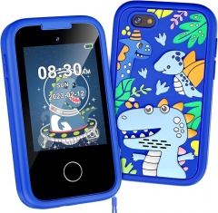 Kids Smart Phone for Boys, Christmas Birthday Gifts for Boy Girl Age 3-10 Kids Toys Cell Phone, 2.8" Touchscreen Toddler Learning Play Toy Phone with Dual Camera, Game, Music Playe