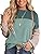 Dokotoo Womens Fashion 2024 Color Block Long Sleeve Crewneck Knitted Casual Loose Pullover Shirts Tops