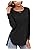 Herou Women's Casual Long Sleeve T Shirt Crewneck With Side Split Fall Pullover Loose Tunic Sweater Tops