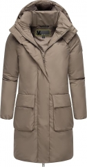 Marikoo Women Winter Jacket with Hood | Windproof & Weather-Resistant Puffer Jacket | Long Coat for Ladies | Nanami XVI S-3XL