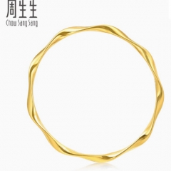 Chow Sang Sang gin Mobius Ring Bracelet Gold Foot Gold Bracelet Jewelry price 93919K