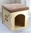 2024 Warm Fleece Pet Bed with Cartoon Print and Chew-Resistant