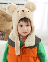 New boys plush hats and scarves are thickened ,cold-proof ,warm