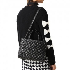 High-grade exotic niche black bag ladies new Joker Message bag fashion handbag