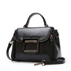 High-grade exotic niche black bag ladies new Joker Message bag fashion handbag