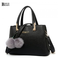 High-grade exotic niche black bag ladies new Joker Message bag fashion handbag