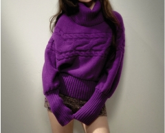 TIWILLTANG "Thorns and Dirt" high-value lazy imitation mink jacquard knitted sweater cardigan