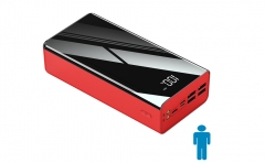 Echo0439 Portable Charger with Built in Cables, Portable Charger with Cords Wires Slim 50000mAh Travel Essentials Battery Pack 6 Outputs 3A High Speed Power Bank