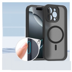 DriveX0521Skin-sensitive acrylic magnetic shell for apple 16 mobile phone shell iphone16promax smart key protective sleeve