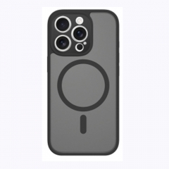 TrueCare0402 Skin-Friendly Acrylic Magnetic Phone Case, Suitable for iPhone 16 and iPhone 16 Pro Max, with a Dynamic Button Protective Cover.