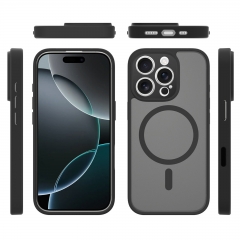 Bliss0139Skin Sensitive Acrylic Magnetic Case Suitable For Apple 16 Phone Case, iPhone 16 Promax Dynamic Button Protection Case