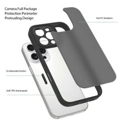 Pulse0105 Skin Feeling Acrylic Magnetic Suction Case For Apple 16 Mobile Phone Case Iphone16Promax Smart Button Protection Case