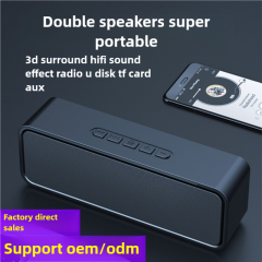 Chiclet0637Outdoor high volume wireless Bluetooth speaker surrounding home audio computer car bass clarinet portable car wholesale