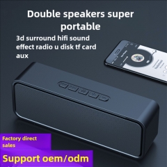 Chiclet0637Outdoor high volume wireless Bluetooth speaker surrounding home audio computer car bass clarinet portable car wholesale