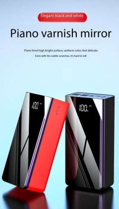 Pules0105 Cross-Border Large Capacity Charging Treasure 50000 Mah Mirror Screen Digital Display Mobile Power Powerbank Factory Wholesale