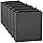 Auttkx02181.5-inch D Ring Binders, 3 Ring Binder Fit US Letter Size Paper, 1-1/2" Slant D Ring View Binder with 2 Pocekts, 6-Pack, Black