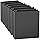Auttkx02181.5-inch D Ring Binders, 3 Ring Binder Fit US Letter Size Paper, 1-1/2" Slant D Ring View Binder with 2 Pocekts, 6-Pack, Black