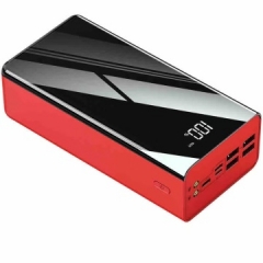 Cross-border large-capacity power bank 50000 mA mirror screen digital display mobile power supply power bank factory wholesale