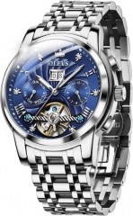 OLEVS Automatic Gold Watches for Men Luxury Classic Stainless Steel Calendar Luminous Waterproof Watches for Men