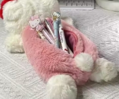 Plush Pencil Case Cartoon Zipper Hot Sale