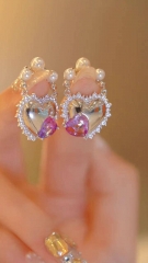 pink earring
