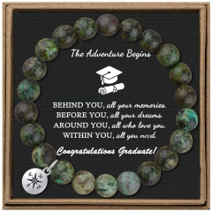 Emperor Stone Compass Beaded Bracelet