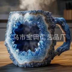 Mineral crystal coffee cup